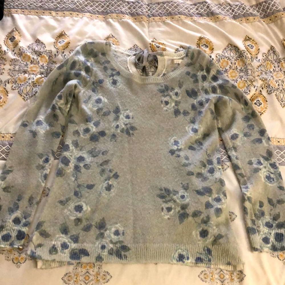 Lauren Conrad Floral Sweater